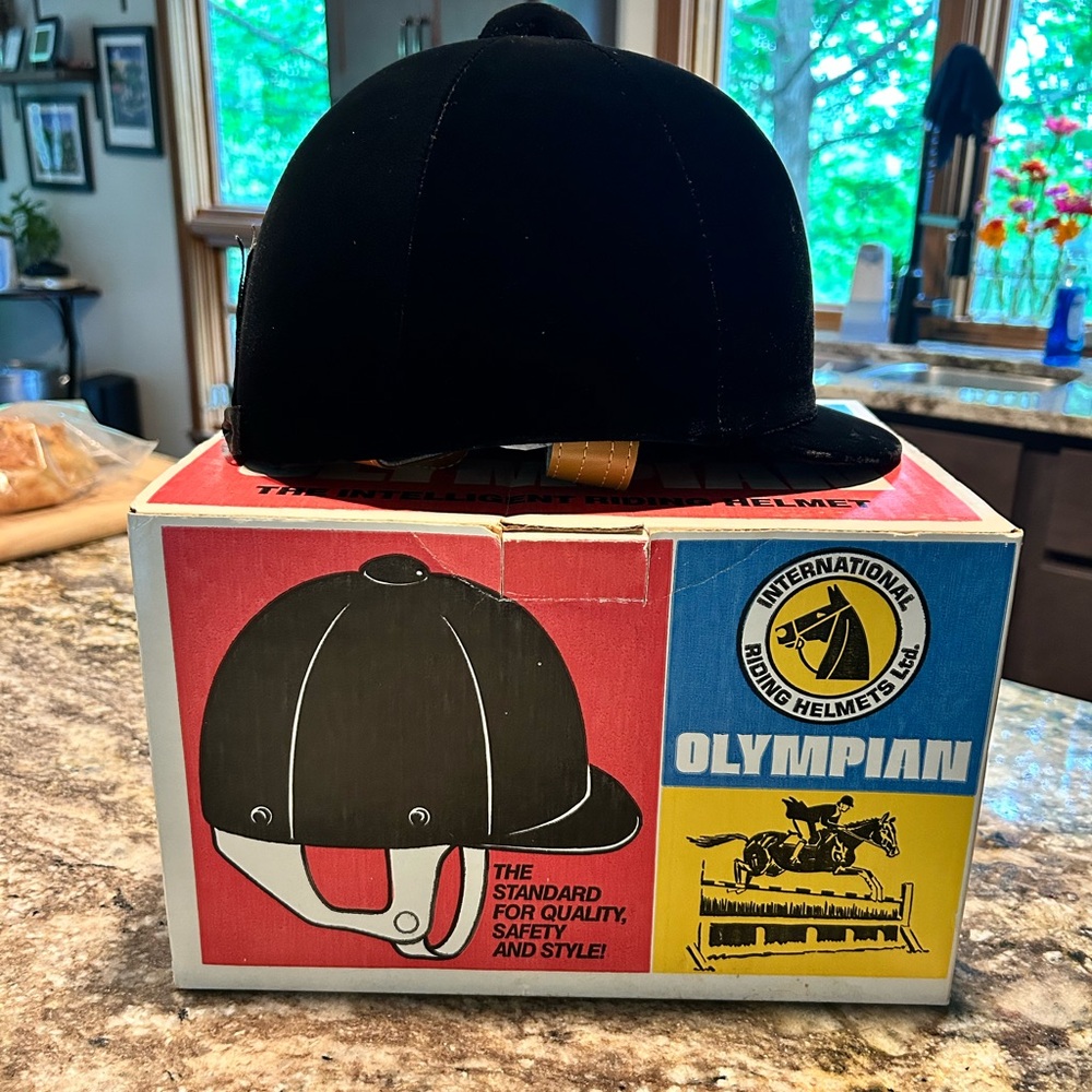 Black Olympian Riding Helmet